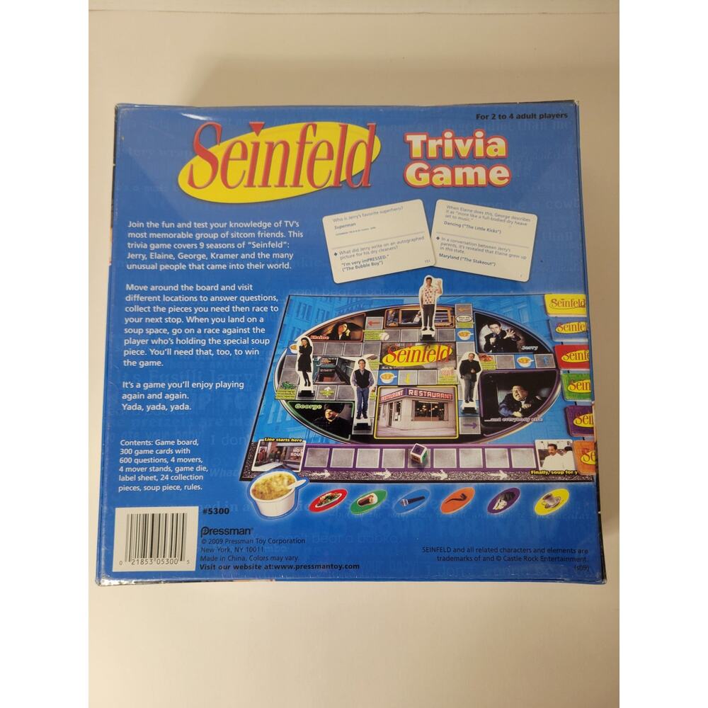 SEINFELD TRIVIA GAME‎ - BRAND NEW & FACTORY SEALED - Picture 3 of 3